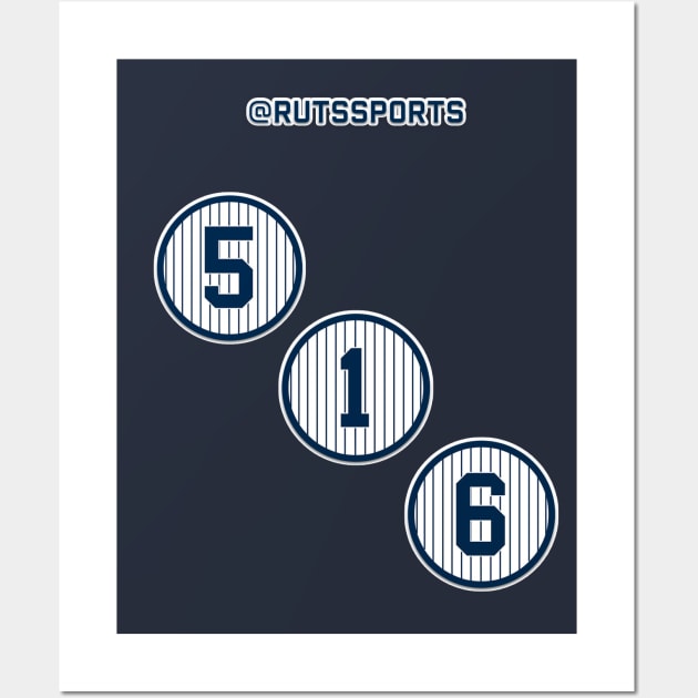 Rep Your Area Code (NY 516) Wall Art by RUTSSports